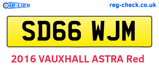 SD66WJM are the vehicle registration plates.