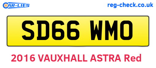 SD66WMO are the vehicle registration plates.