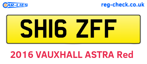 SH16ZFF are the vehicle registration plates.