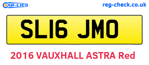 SL16JMO are the vehicle registration plates.