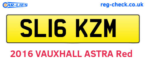 SL16KZM are the vehicle registration plates.