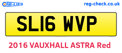 SL16WVP are the vehicle registration plates.