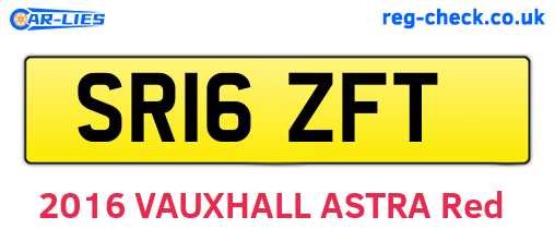 SR16ZFT are the vehicle registration plates.