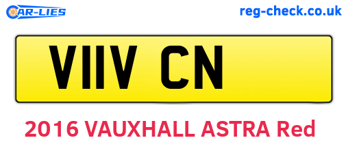 V11VCN are the vehicle registration plates.