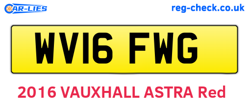 WV16FWG are the vehicle registration plates.
