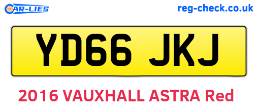YD66JKJ are the vehicle registration plates.