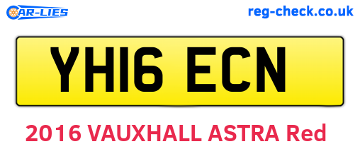 YH16ECN are the vehicle registration plates.