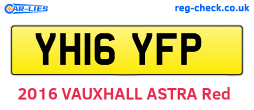 YH16YFP are the vehicle registration plates.