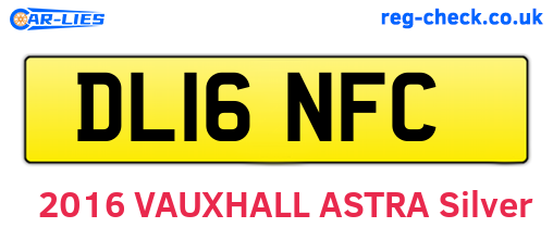 DL16NFC are the vehicle registration plates.