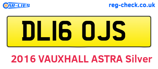 DL16OJS are the vehicle registration plates.