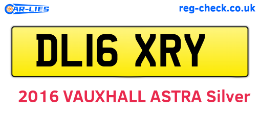DL16XRY are the vehicle registration plates.