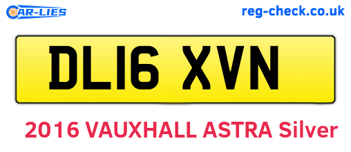 DL16XVN are the vehicle registration plates.