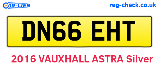DN66EHT are the vehicle registration plates.