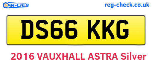 DS66KKG are the vehicle registration plates.