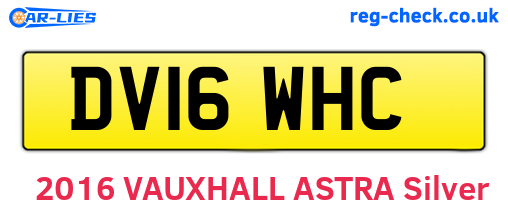 DV16WHC are the vehicle registration plates.