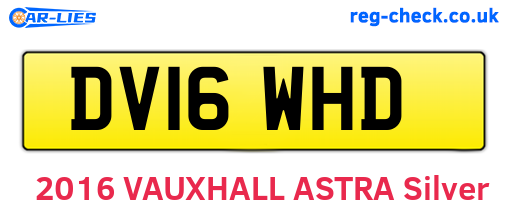DV16WHD are the vehicle registration plates.