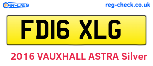 FD16XLG are the vehicle registration plates.