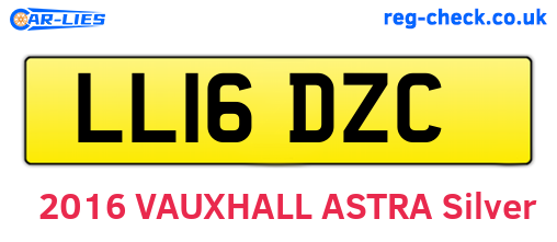 LL16DZC are the vehicle registration plates.
