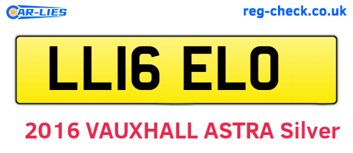LL16ELO are the vehicle registration plates.