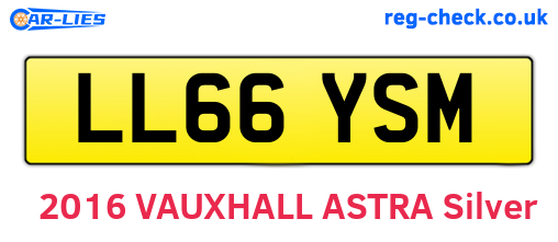LL66YSM are the vehicle registration plates.
