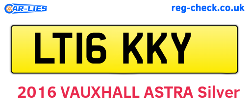 LT16KKY are the vehicle registration plates.