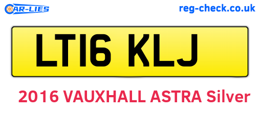 LT16KLJ are the vehicle registration plates.