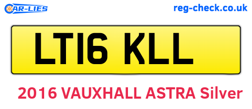 LT16KLL are the vehicle registration plates.
