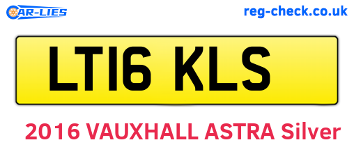 LT16KLS are the vehicle registration plates.