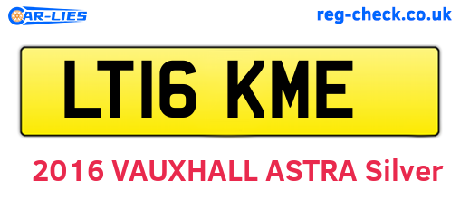 LT16KME are the vehicle registration plates.