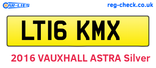 LT16KMX are the vehicle registration plates.