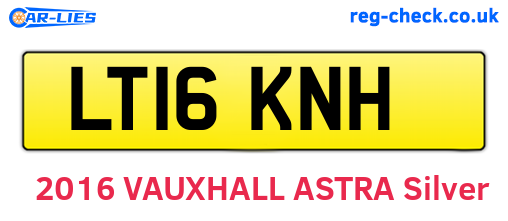 LT16KNH are the vehicle registration plates.