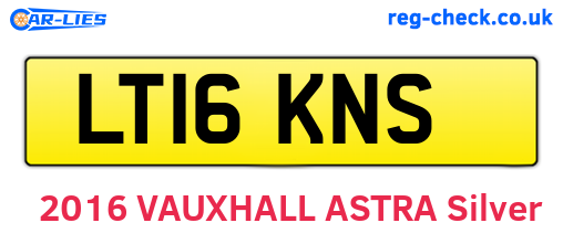 LT16KNS are the vehicle registration plates.