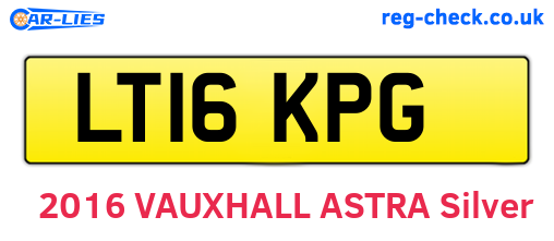 LT16KPG are the vehicle registration plates.