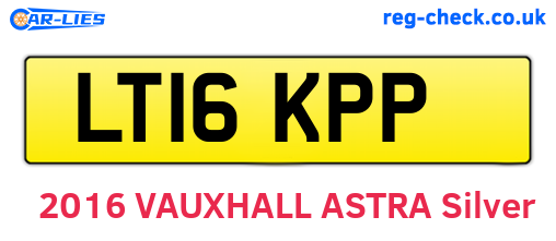 LT16KPP are the vehicle registration plates.