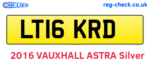 LT16KRD are the vehicle registration plates.
