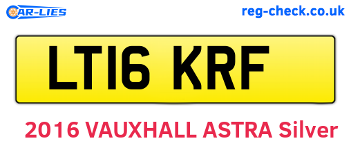 LT16KRF are the vehicle registration plates.
