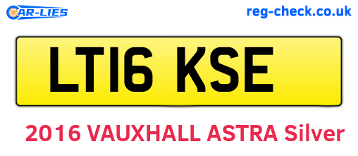 LT16KSE are the vehicle registration plates.