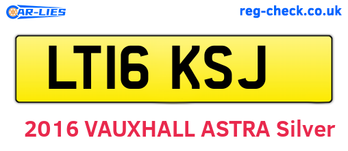 LT16KSJ are the vehicle registration plates.