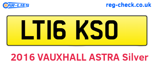 LT16KSO are the vehicle registration plates.