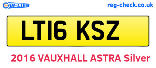 LT16KSZ are the vehicle registration plates.