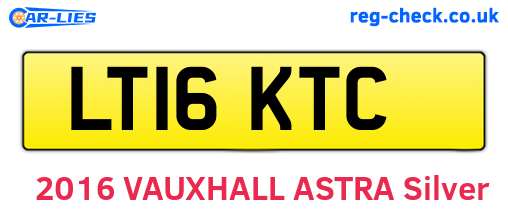 LT16KTC are the vehicle registration plates.