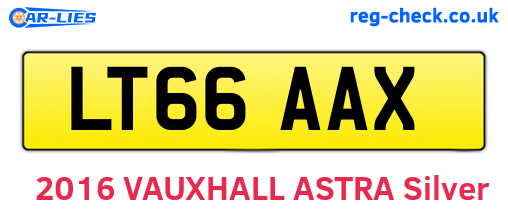 LT66AAX are the vehicle registration plates.