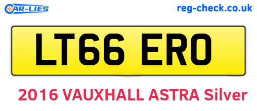LT66ERO are the vehicle registration plates.