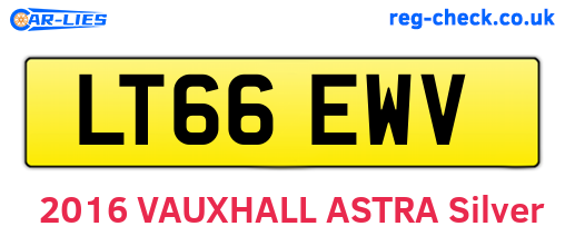 LT66EWV are the vehicle registration plates.