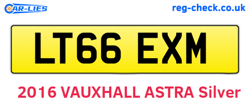 LT66EXM are the vehicle registration plates.