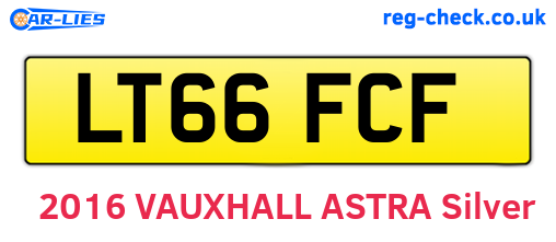 LT66FCF are the vehicle registration plates.