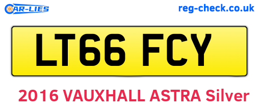 LT66FCY are the vehicle registration plates.