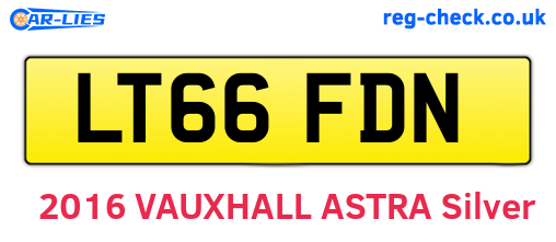 LT66FDN are the vehicle registration plates.