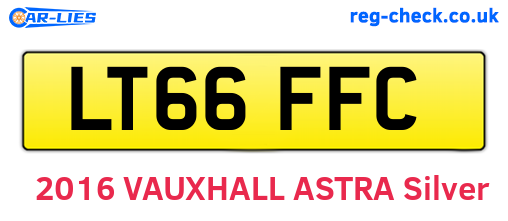 LT66FFC are the vehicle registration plates.