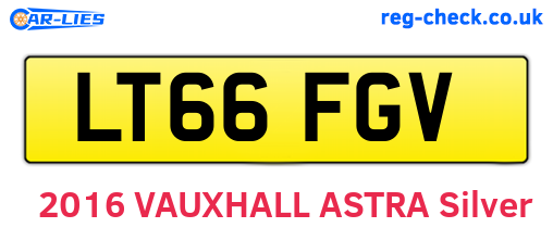 LT66FGV are the vehicle registration plates.